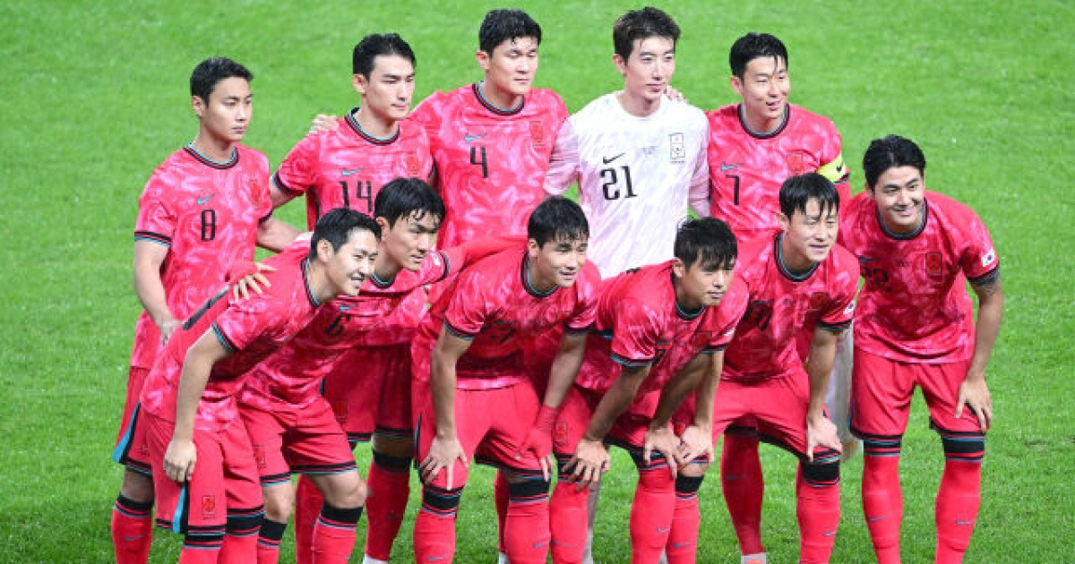 한국, 북중미월드컵 조추첨 포트2 커트라인…FIFA 랭킹 22위, 한 계단 순위 상승
