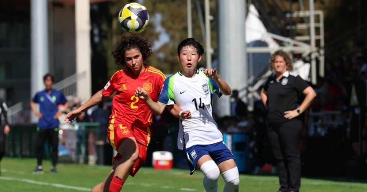 여자 U-17 대표팀, 월드컵 2차전 스페인에 0-5 ‘완패’로 16강 빨간불