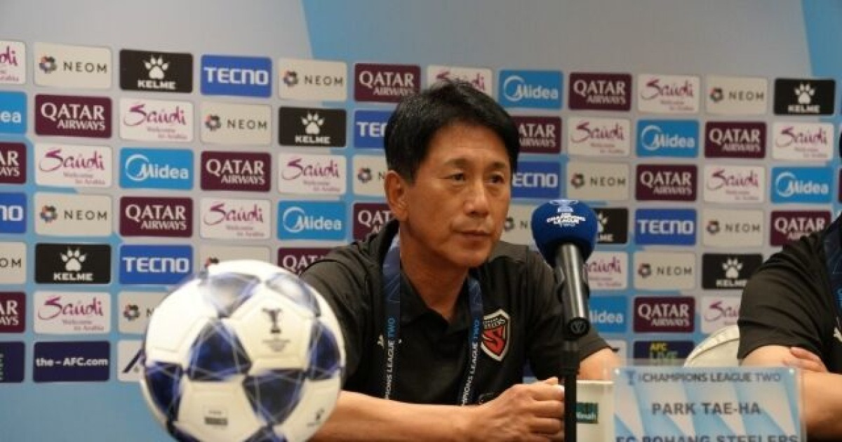 ACL2 '3연승' 노리는 포항, 조 '1위' 탬피니스와 격돌...박태하 감독 "상대 패스 플레이 경계"