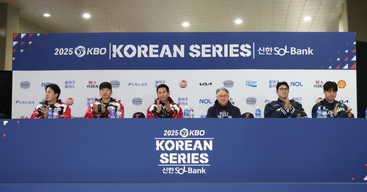 김경문 감독 폭소 이끌어낸 임찬규의 입담 “(손)아섭이 형, 힘 좀 빼야..배트서 톱밥 나올 듯”