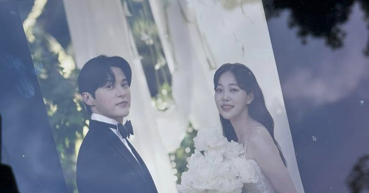 윤선우♥김가은 결혼…10년 열애 결실
