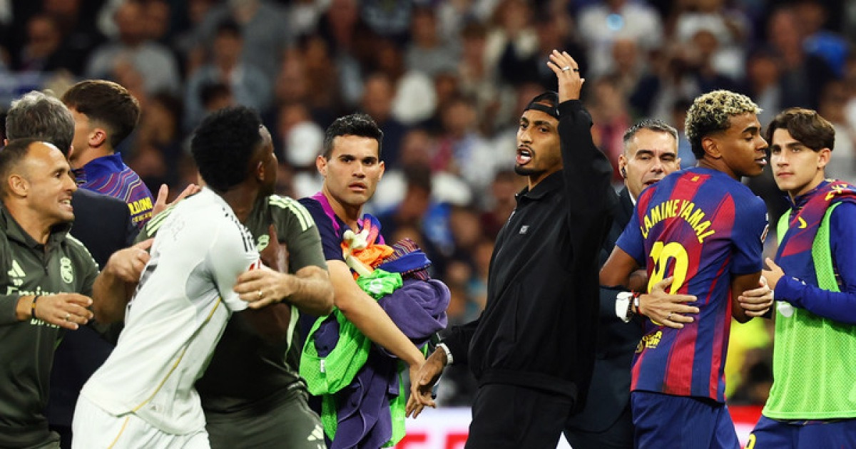 '선 넘은 도발' 라민 야말, 레알 마드리드에 "불만만 많은 도둑들" 선제 타격 → 경기 후엔 "밖으로 나와라"