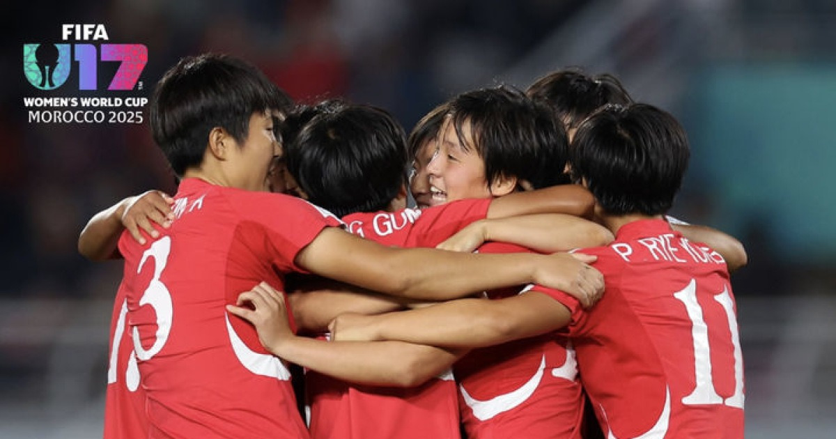 북한 U-17 여자 축구, 모로코 꺾고 월드컵 8강 진출