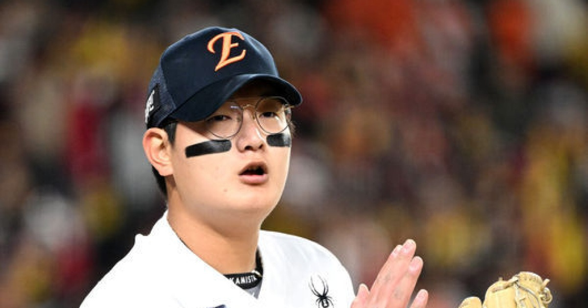 한화 19년 만에 KS 승리투수, 김서현이 될 줄이야…폭투로 치명적 점수 허용했지만, 무너지지 않고 버텼다 [KS3[