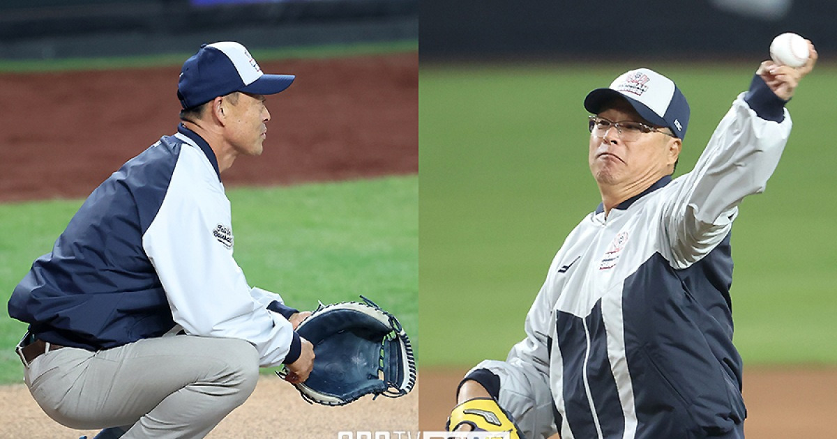 '대성불패' 전성기 폼으로 한화의 가을을 깨웠다…1999년 우승 배터리의 따스한 응원