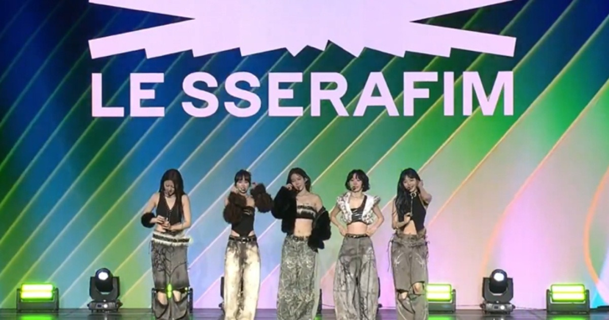 르세라핌, 엔비디아 행사 특별무대…젠슨 황이 직접 소개