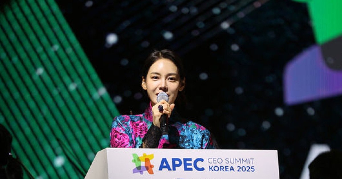 안현모, APEC 공식 진행자 품격 "한복 입은 국제통역사"