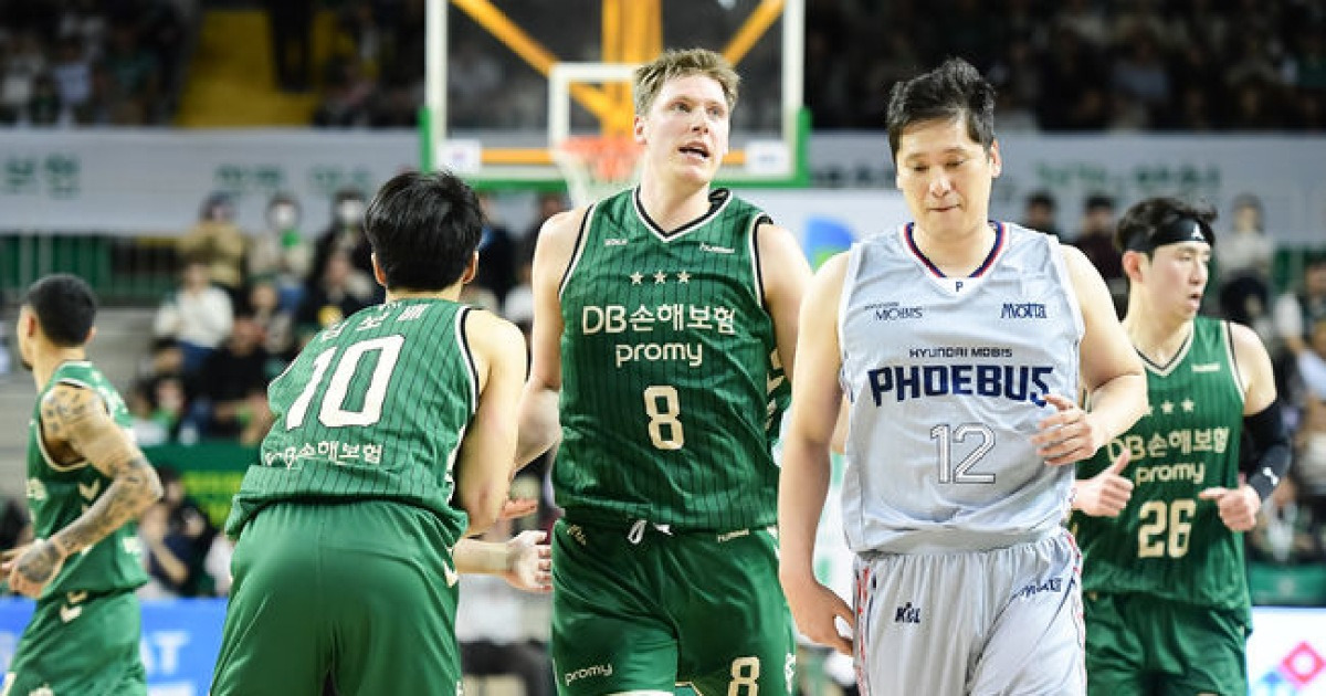 '엘런슨·알바노 50점 합작' DB, 현대모비스에 4Q 역전극...3연승 달리며 '단독 4위' 점프