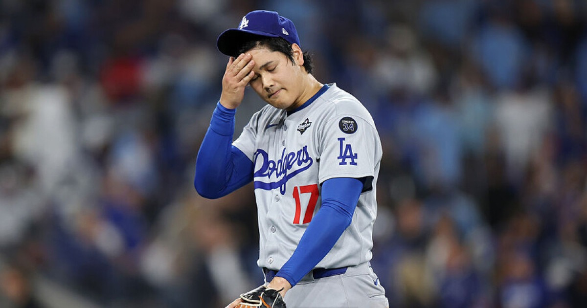 '다저스 초비상' 오타니 162km 역투했지만…토론토 안타왕에 통한의 3점포 허용, 결국 2⅓이닝 만에 충격 강판