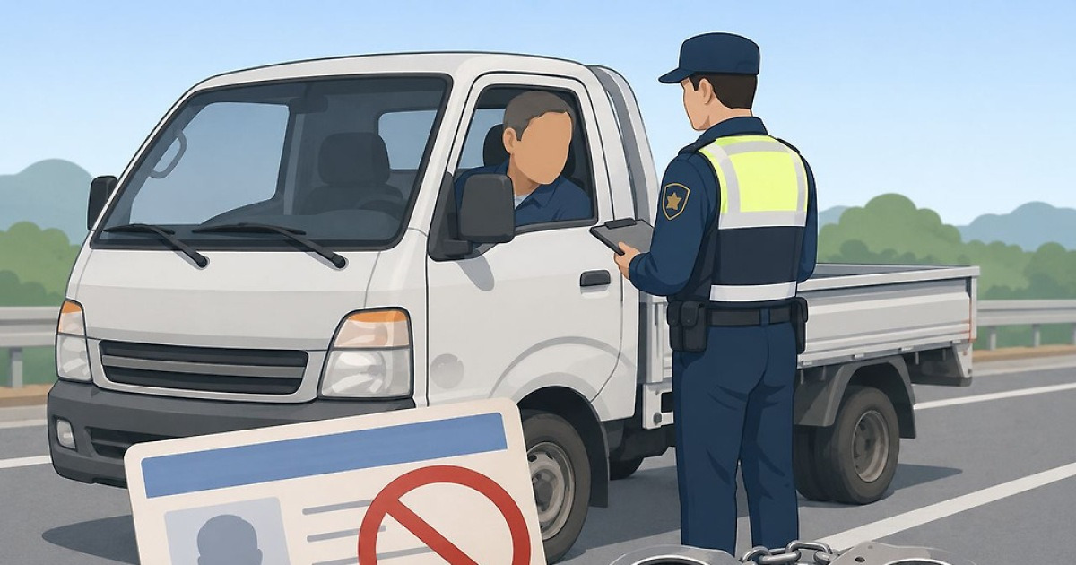 무면허 운전 관련 보도 이미지
