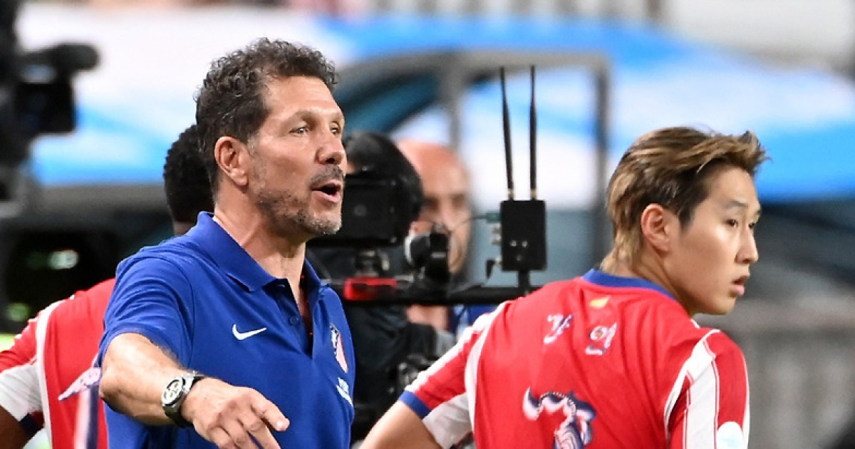 Photo: v.daum.net Atletico Madrid's Pablo Barrios Out With Injury: Simeone Confident in Squad and Lee Kang-in