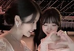 순백의 드레스로 멋낸 아이유, 백상 무관에도 아역배우들과 함께!