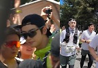 입대 한 달 남았는데…차은우, 러닝 대회서 연예인들과 포착 