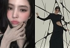 한소희, 골반 훅 파인 \'커팅 드레스\'…숨겨진 타투까지 공개 