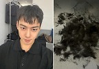 D-7, 차은우 입대 카운트다운…짧은 머리에도 눈부신 자태