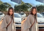 이성경, 이 날씨에 코트 실화?…촬영장 접수한 미모 ‘현실 미영이’ 