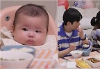 임라라·손민수 딸 단이, 갈비찜 앞 옹알이…귀여움 폭발 
