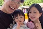 박수홍, 웃다가 입 찢어질 듯…♥김다예·딸 똑 닮은 \'볼 콕\' 사랑스러워 