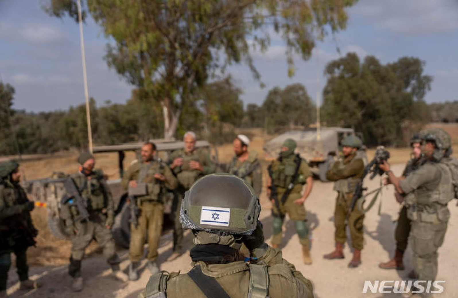 가자지구 진입 준비하는 이스라엘 군인들