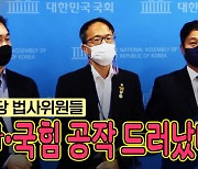 [노컷브이]민주당 법사위원들 "尹검찰·국민의힘 정치공작 드러났다"