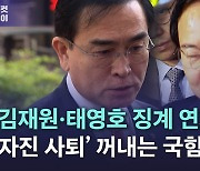 [노컷브이]징계 연기된 김재원·태영호 "자진사퇴는 없다"