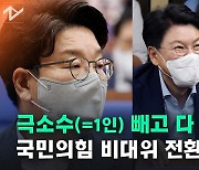 [노컷브이]1명 빼고 '비대위 체제' 다 찬성한 국민의힘 의총..이준석 '복귀길' 막히나