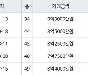 부산 중동 해운대힐스테이트위브 115㎡ 9억9000만원.. 역대 최고가