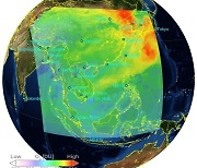 중국발 미세먼지 한반도 유입 천리안위성 2B호에 관측
