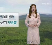 [날씨] 제주 내일 기온 큰 폭 떨어져 '쌀쌀'..미세먼지 '나쁨'