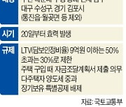 김포·해운대 등 7곳..9억 이하 LTV 50%, 초과는 30%로 제한