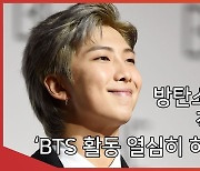 방탄소년단 RM, 미술 작가 데뷔? BTS 열심히 하겠습니다[엑's 영상]