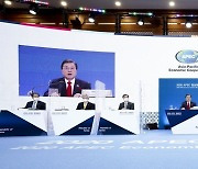 APEC 정상회의에서 발언하는 문재인 대통령