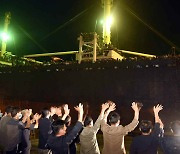수해 복구 지역에 파견됐던 북한 수도당원사단, 평양 복귀