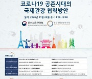 '국제관광 협력정책 토론회', 25일 온라인으로 개최