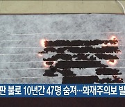 전기장판 불로 10년간 47명 숨져..화재주의보 발령