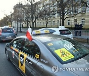 POLAND TAXI DRIVERS PROTEST