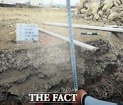 포항 원동 힐스테이트 터파기 과정서 다량의 폐기물 발견돼