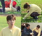 '1박 2일' 딘딘, 인력사무소 못지 않은 노동에 '기브 업'