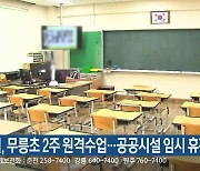영월, 무릉초 2주 원격수업..공공시설 임시 휴관