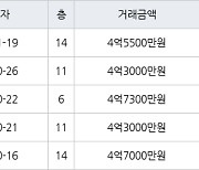 성남 서현동 서현시범한양 28㎡ 4억5500만원에 거래