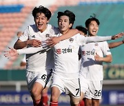 '윤성효호' 김해시청, K3 챔결 1차전서 경주한수원에 1-0 승