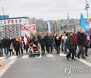 POLAND GERMANY ANTI CORONAVIRUS RESTRICTION PROTEST