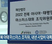 전북 아태 마스터스 조직위, 내년 사업비 대폭 축소
