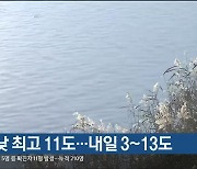 오늘 낮 최고 11도..내일 3~13도