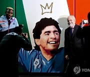 ITALY SOCCER MARADONA MURAL