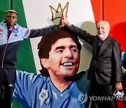 ITALY SOCCER MARADONA MURAL