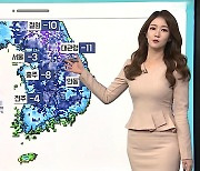 [날씨클릭] 내일 출근길도 영하권..밤사이 중부 비, 눈