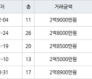 대구 본리리 미진이지비아 84㎡ 2억9000만원.. 역대 최고가