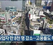 11월 취업자 만 8천명 감소..고용률도 하락