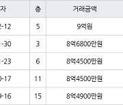 서울 미아동 삼각산아이원 114㎡ 9억원.. 역대 최고가